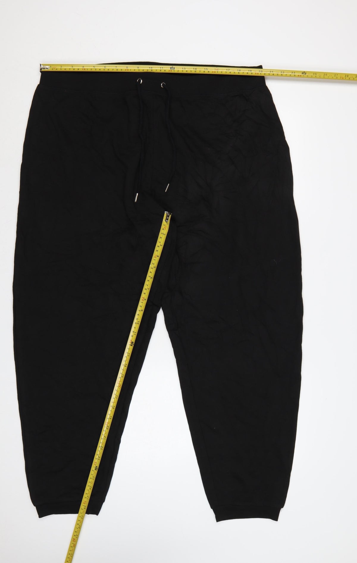 New Look Women’s Black Jogger Trousers UK 24 Plus Elastic Waist