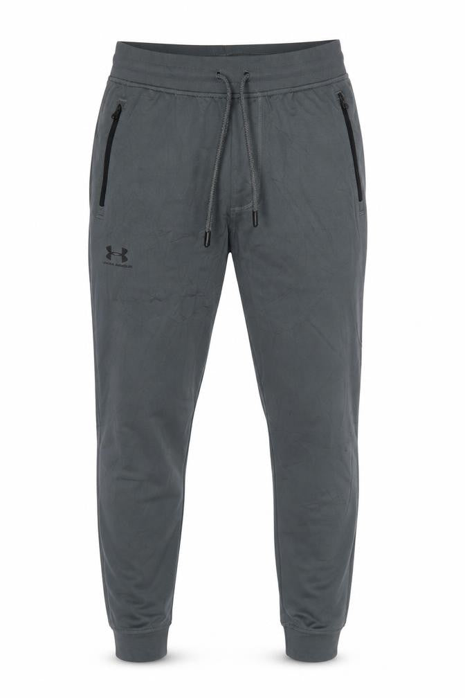 Under Armour Men's Grey S Jogger Trousers Loose Fit Zip Pockets