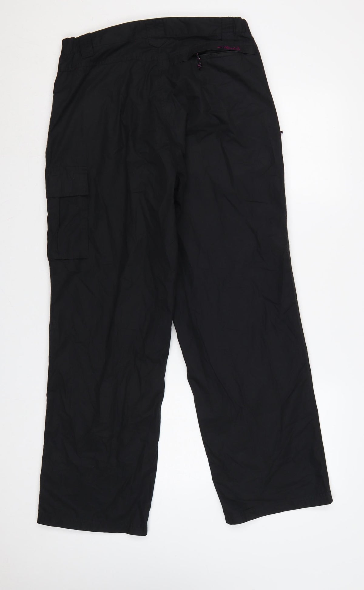 Mountain Life Women's Black Size 12 Cargo Outdoor Trousers Pockets
