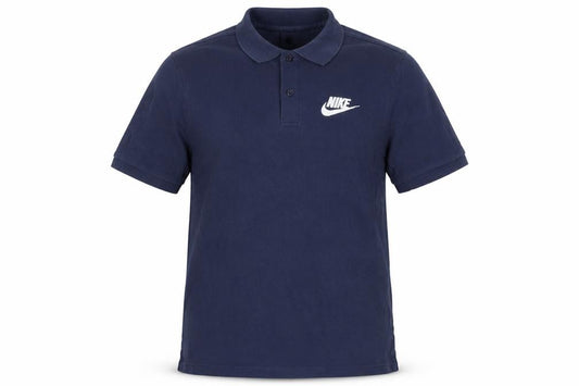 Nike Men’s Blue M Logo Embroidered Short Sleeve Cotton Polo Shirt