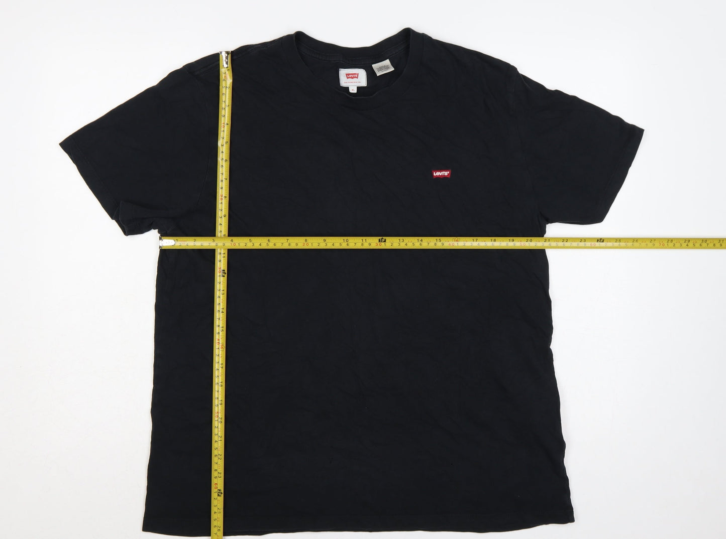 Levi's Men's Black XL Classic Logo Cotton Crew Neck T-Shirt