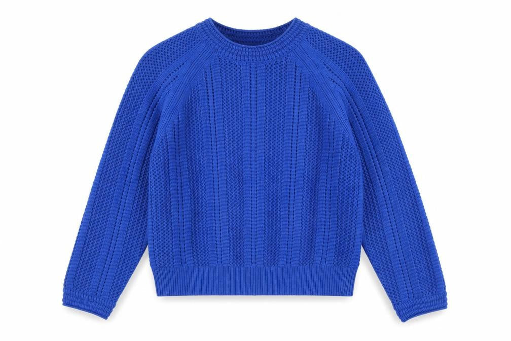 Marks & Spencer Women’s Blue M Chunky Knit Crew Neck Jumper