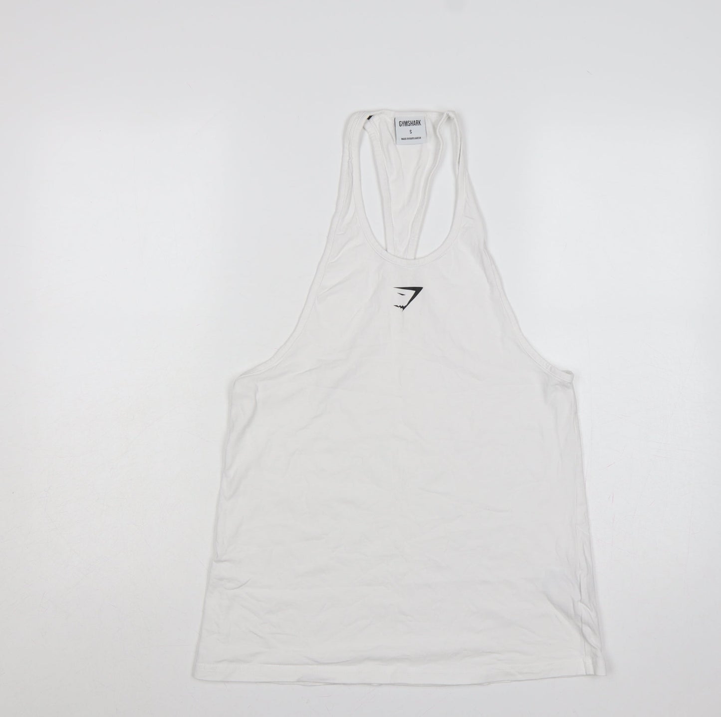 Gymshark Women White S Basic Racerback Gym Training Tank Top