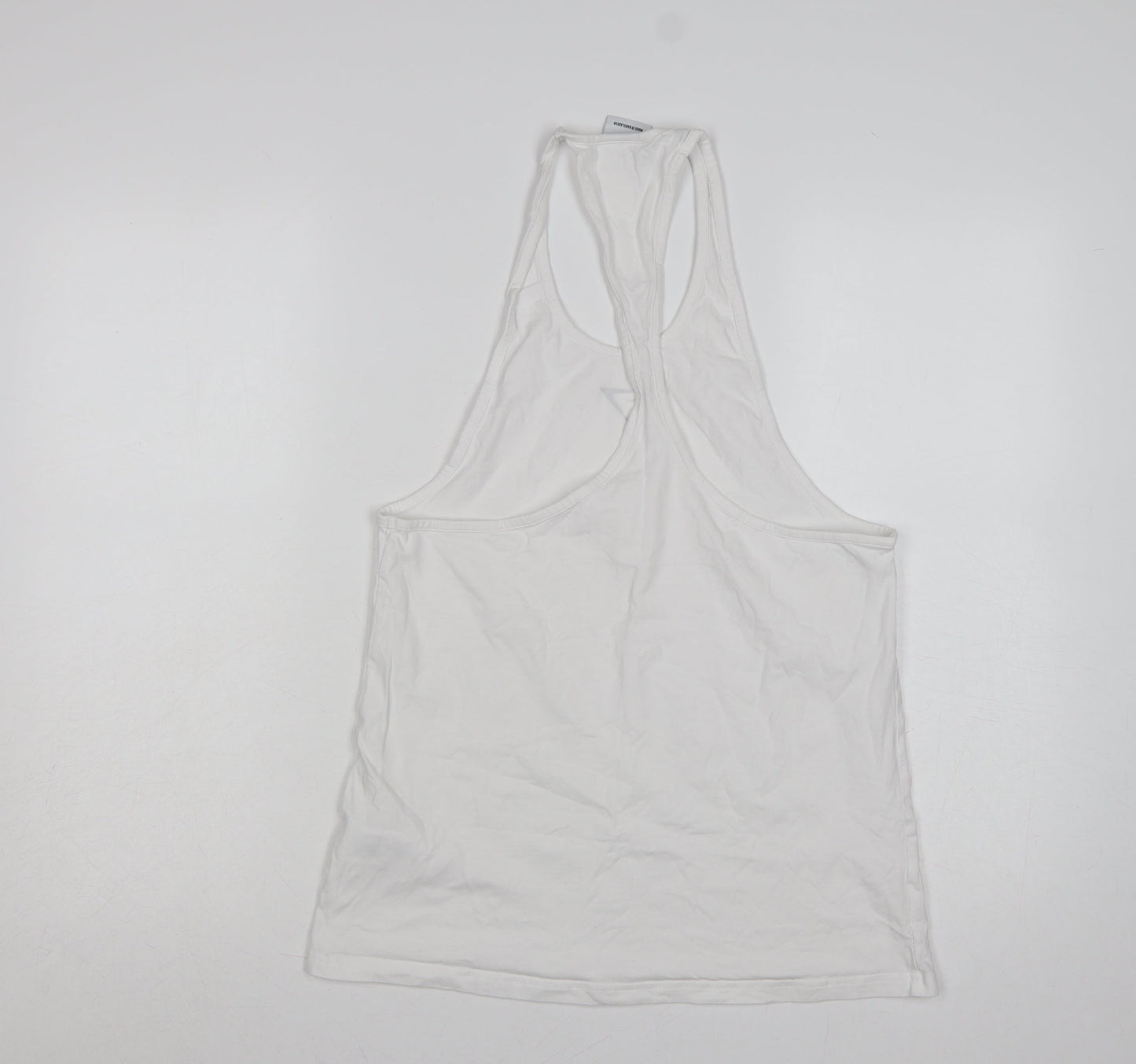 Gymshark Women White S Basic Racerback Gym Training Tank Top