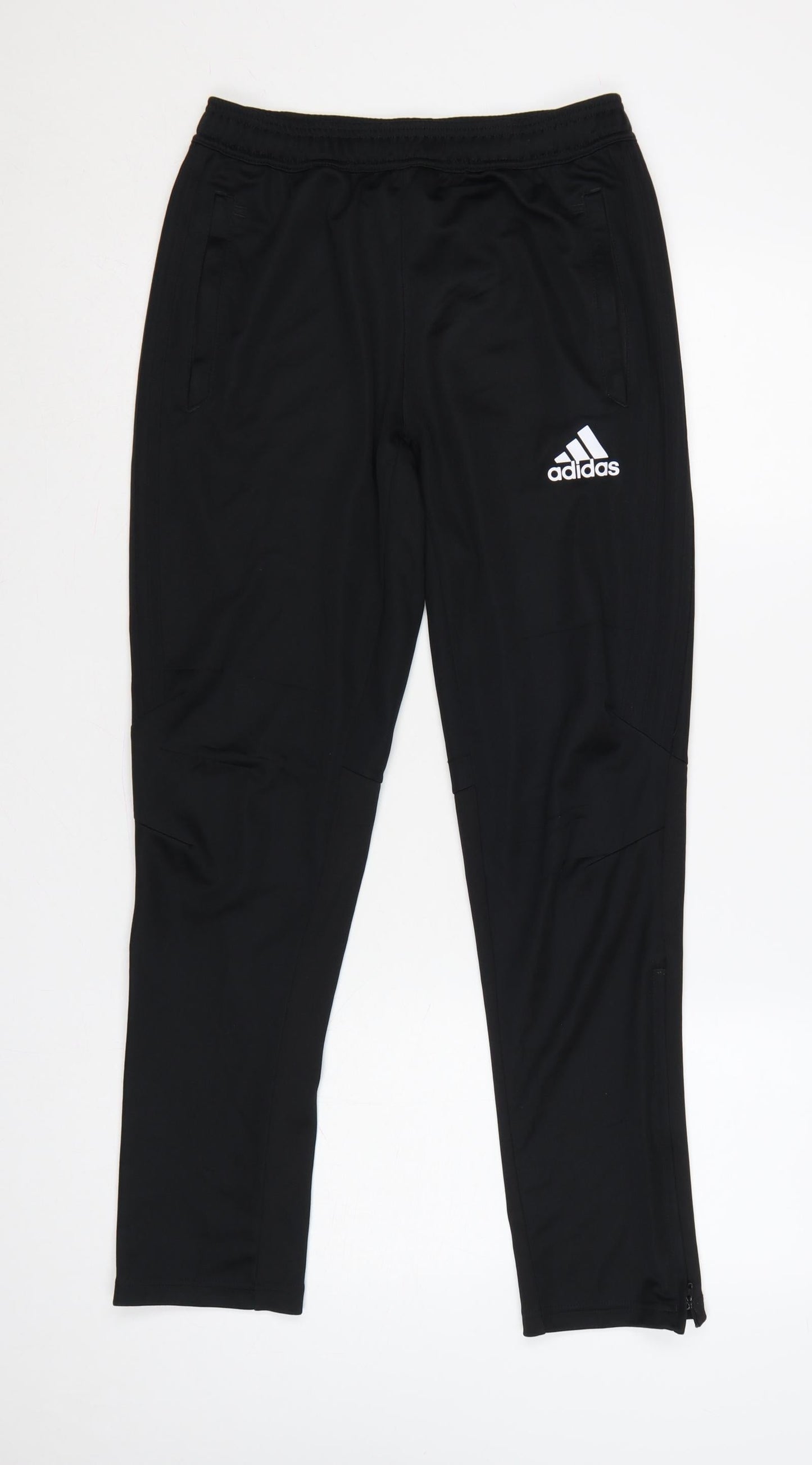 adidas Boys Black 13-14 Years Climacool Slim Jogger Trousers