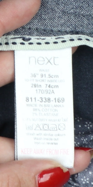 Next Men’s Navy 36S Slim Fit Chino Trousers Cotton Stretch 36in 29in