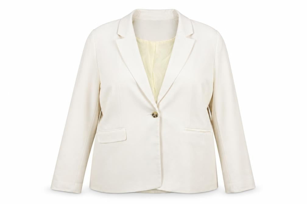 LTS Women’s Ivory Size 22 Tall Single-Breasted Tailored Blazer