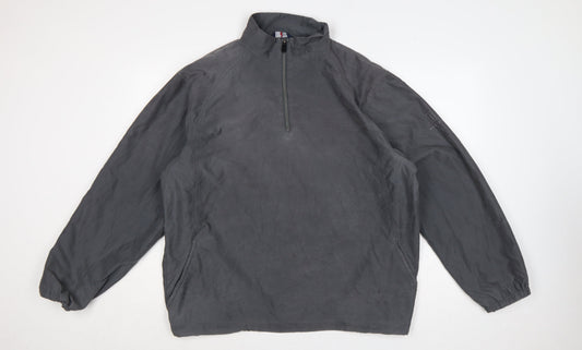 Marks & Spencer Mens Grey XL 1/4 Zip Lightweight Per Una Jacket