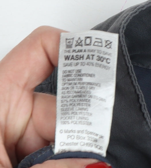 Marks & Spencer Mens Grey XL 1/4 Zip Lightweight Per Una Jacket