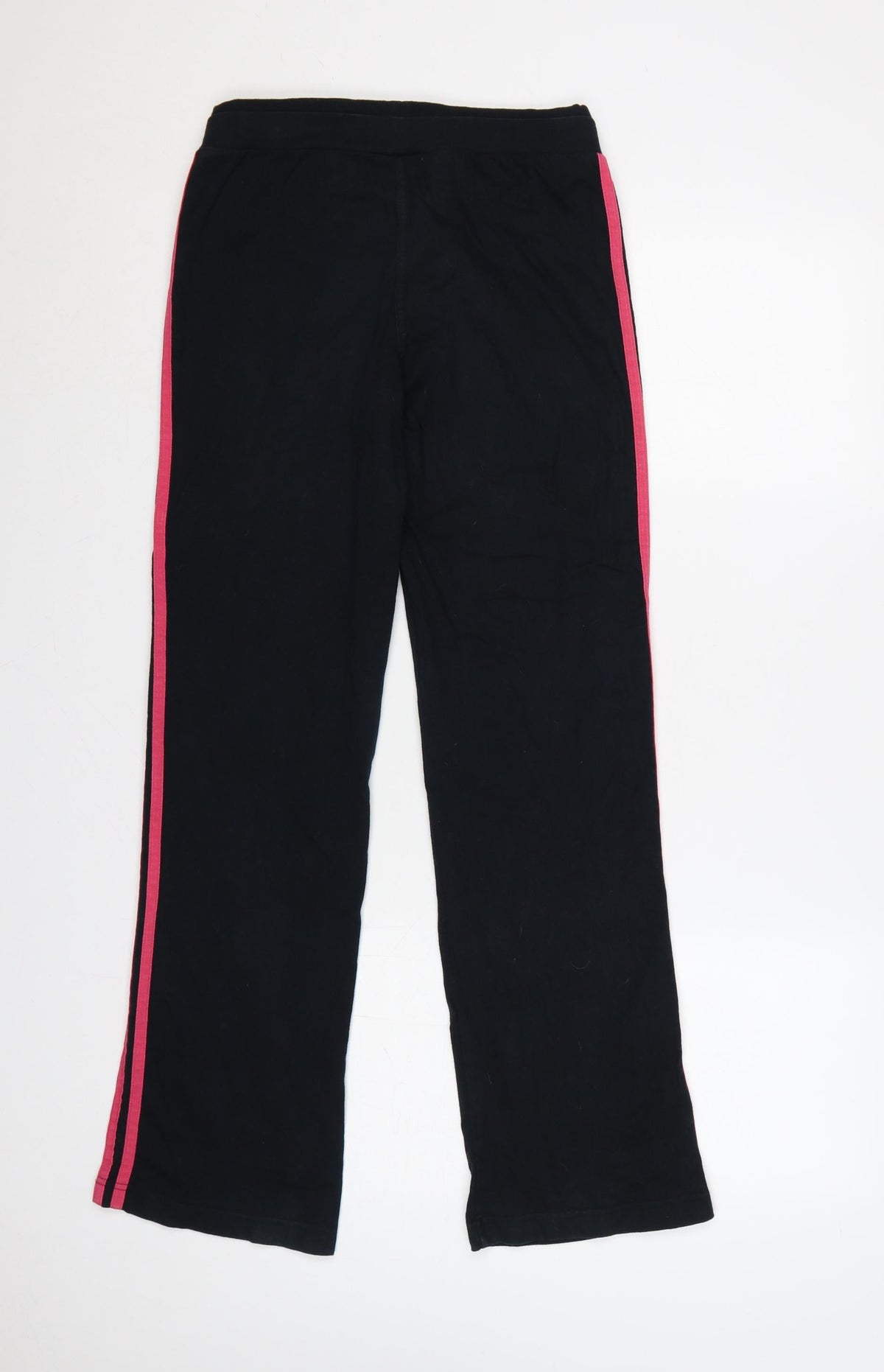 Brand and care label for adidas girls’ black pink 3 stripe sweatpants uk 13-14 years