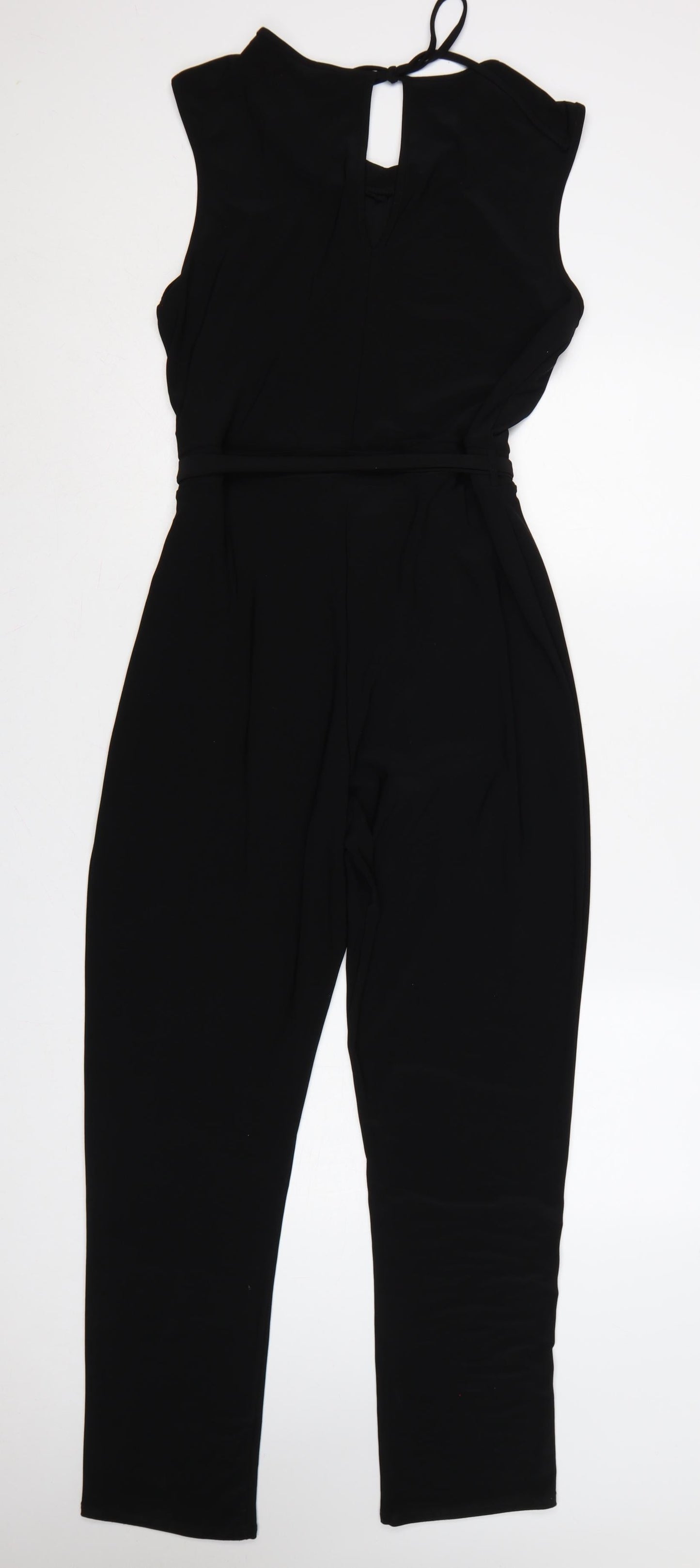 Dorothy Perkins Women Black UK 14 Rhinestone Belted Jumpsuit