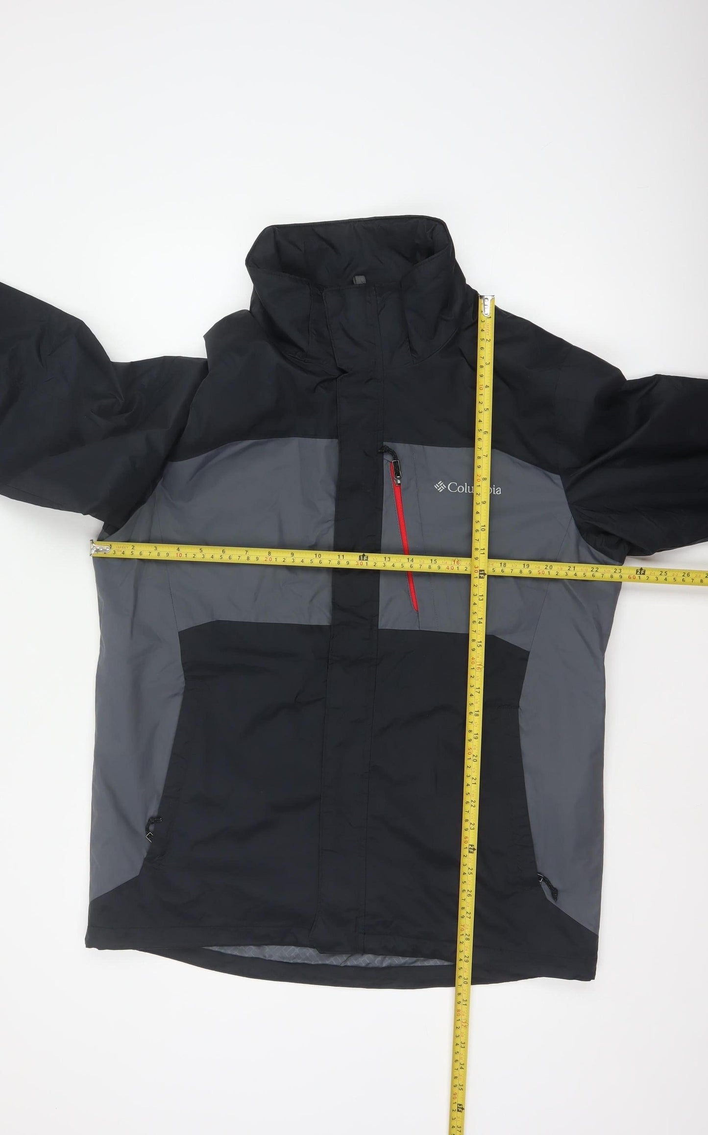 Columbia Men’s Black Grey M Interchange 3-in-1 Hooded Ski Jacket