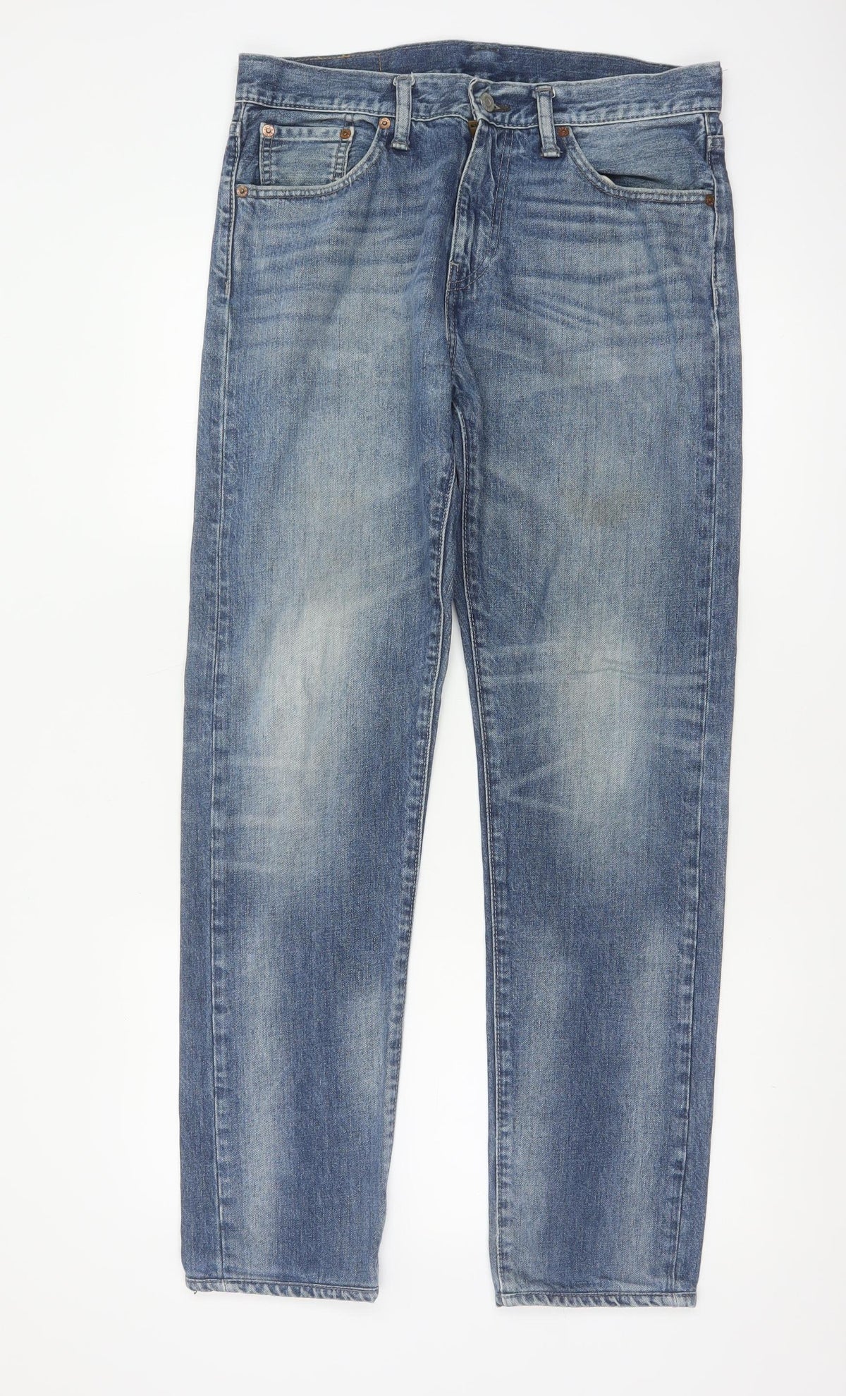 Back view of Levi's 508 Men's Blue W30 L34 Tapered Regular Fit Denim Jeans