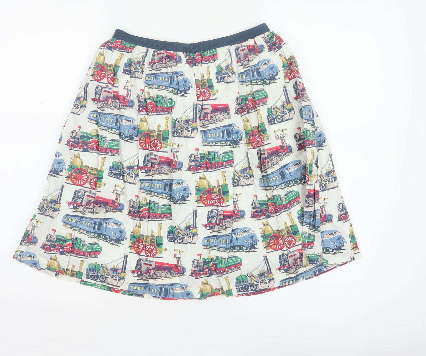 Cath Kidston Women Multicoloured XS Train Print Flare Skirt