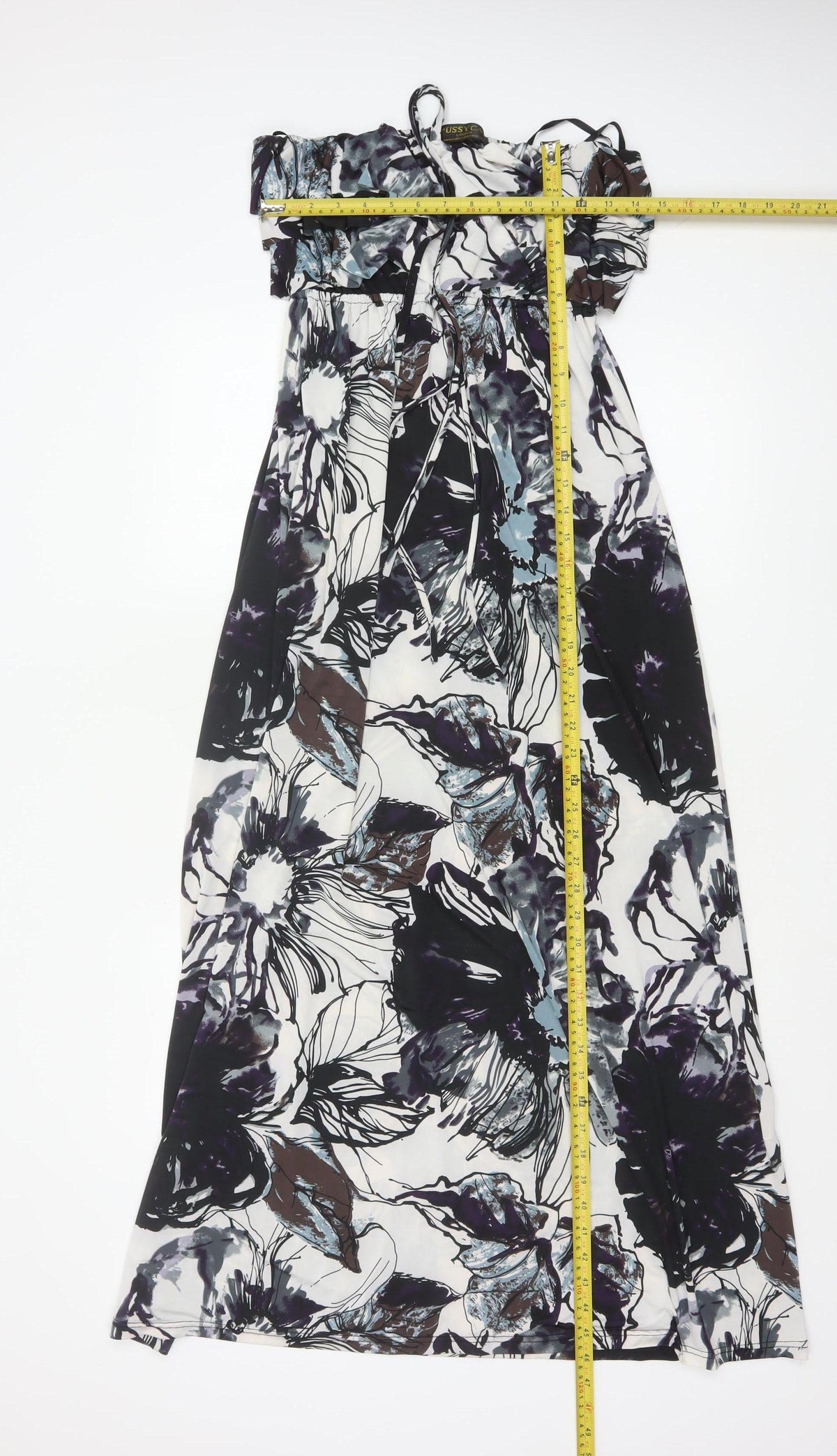 Pussycat London Women Multicoloured L Maxi Floral Off Shoulder Dress