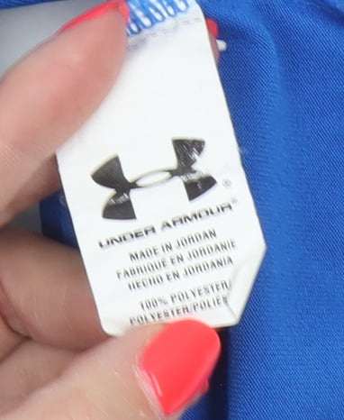 Under Armour Teens Blue S HeatGear Loose Raglan Training T-Shirt