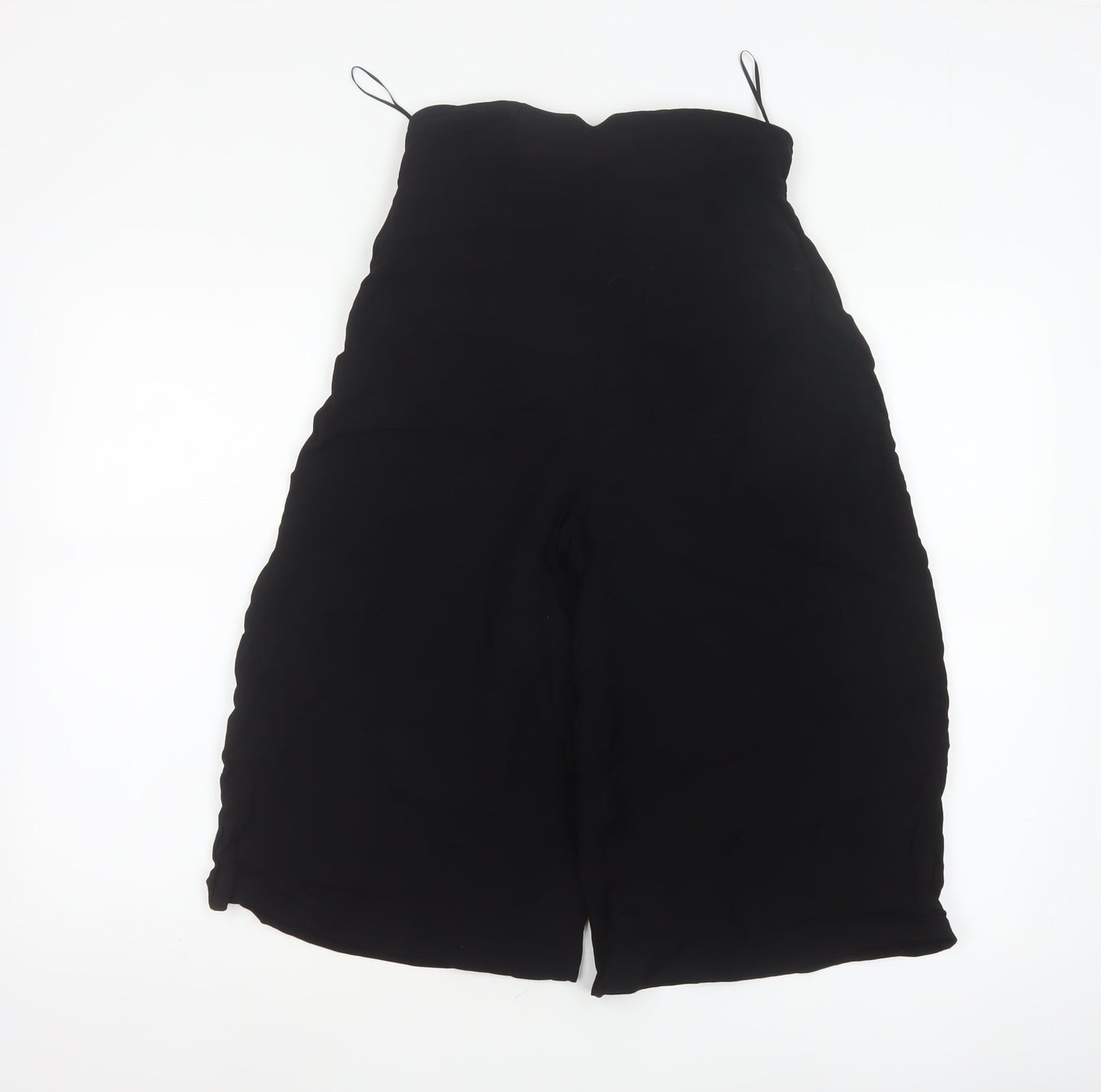 Whistles Women Black UK 10 High Rise Viscose Culotte Shorts
