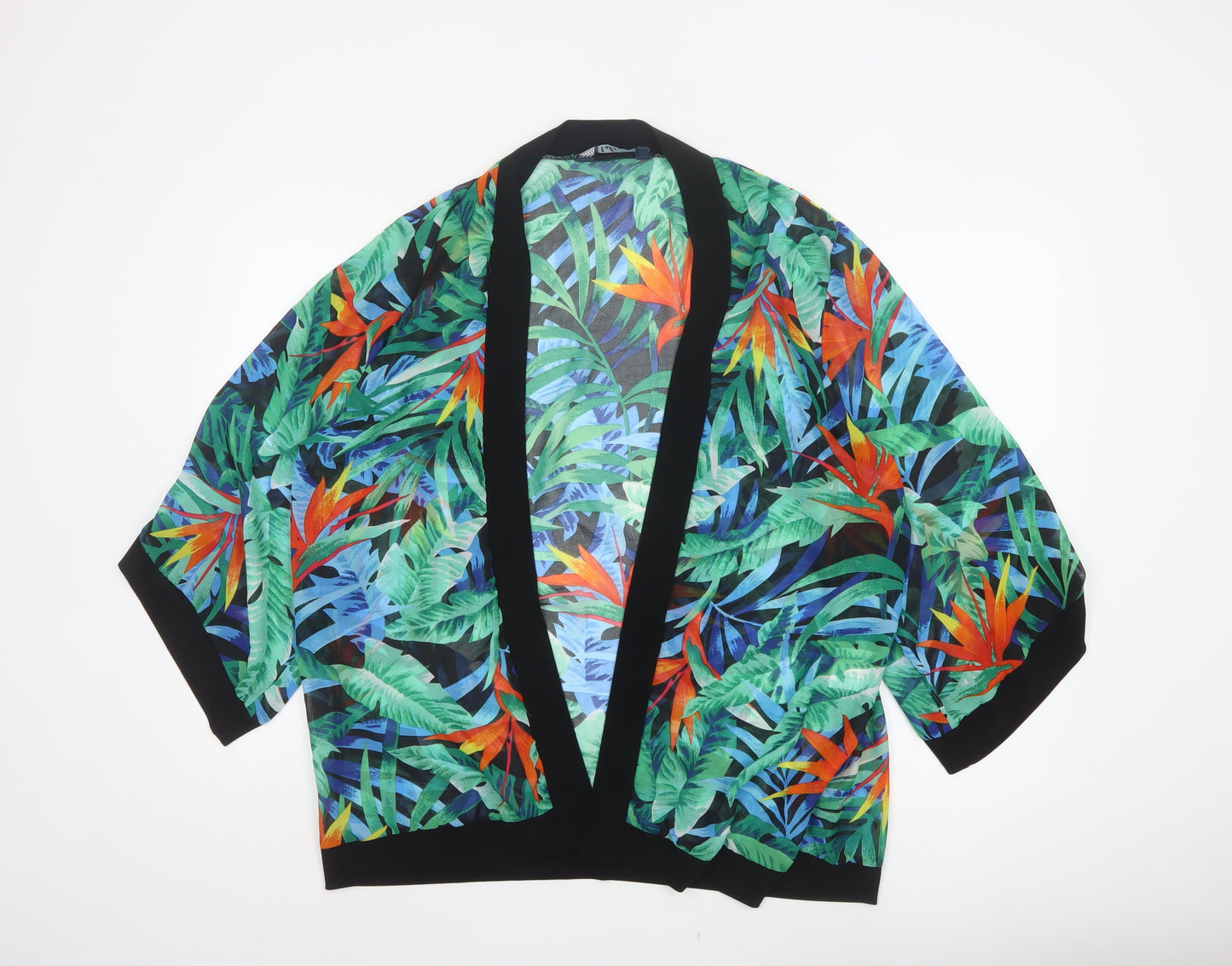 Isle Women’s Multicoloured Size 14 Tropical Floral Swim Cover Up
