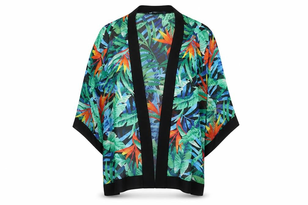 Isle Women’s Multicoloured Size 14 Tropical Floral Swim Cover Up