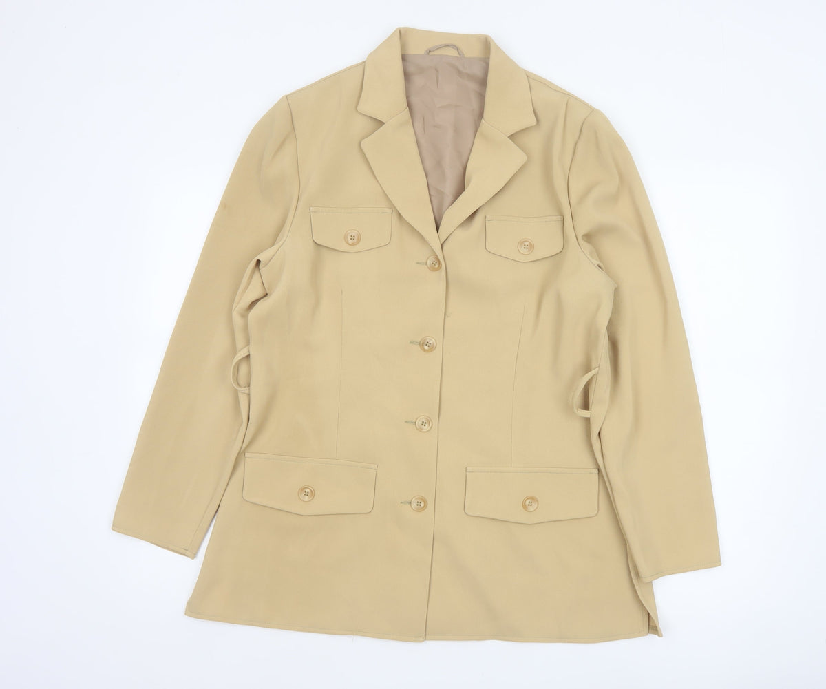 Mackays Women’s Beige UK 14 Longline Tailored Blazer Jacket