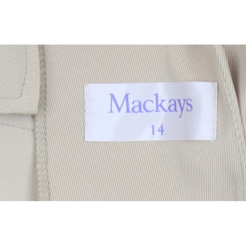 Mackays Women’s Beige UK 14 Longline Tailored Blazer Jacket