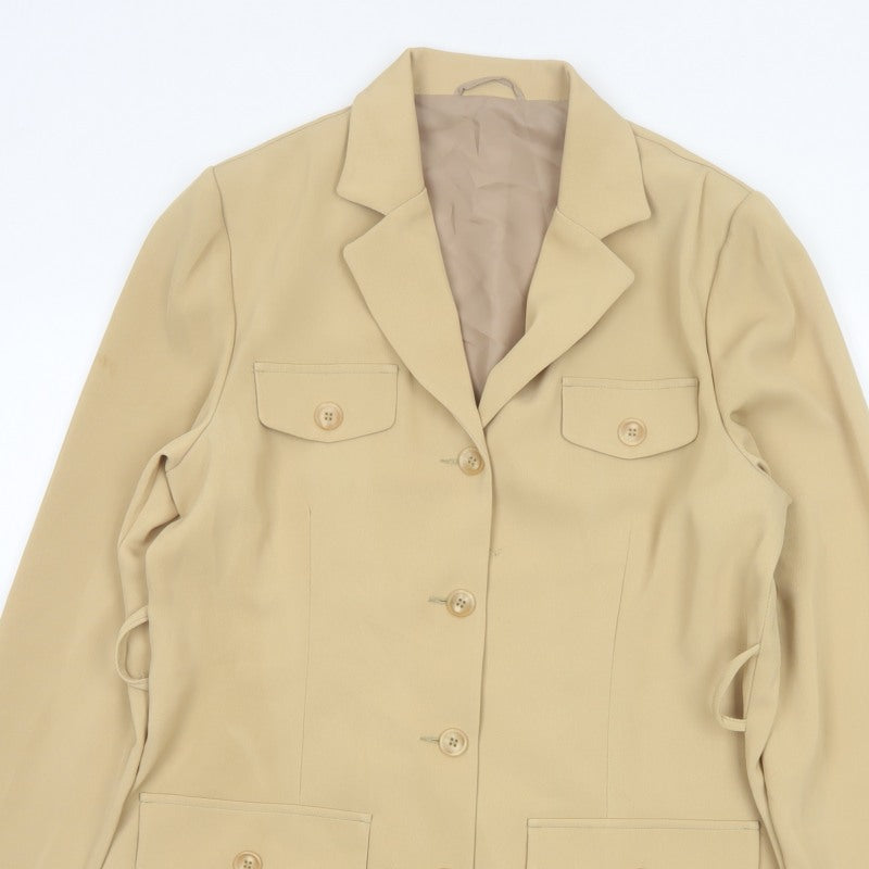 Mackays Women’s Beige UK 14 Longline Tailored Blazer Jacket
