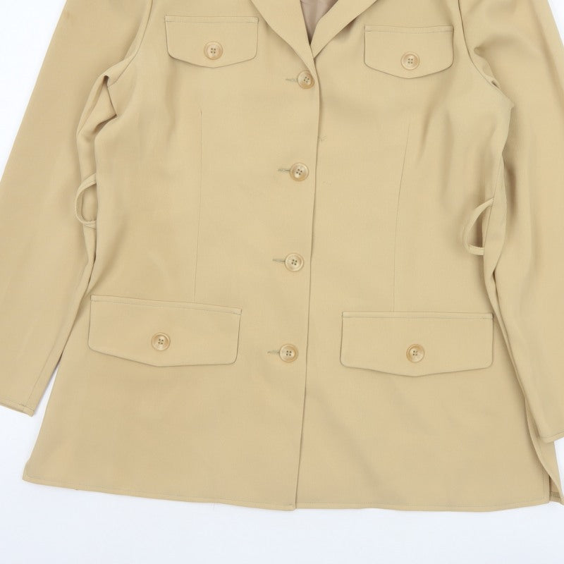 Mackays Women’s Beige UK 14 Longline Tailored Blazer Jacket
