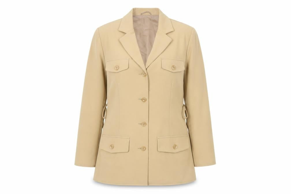 Mackays Women’s Beige UK 14 Longline Tailored Blazer Jacket