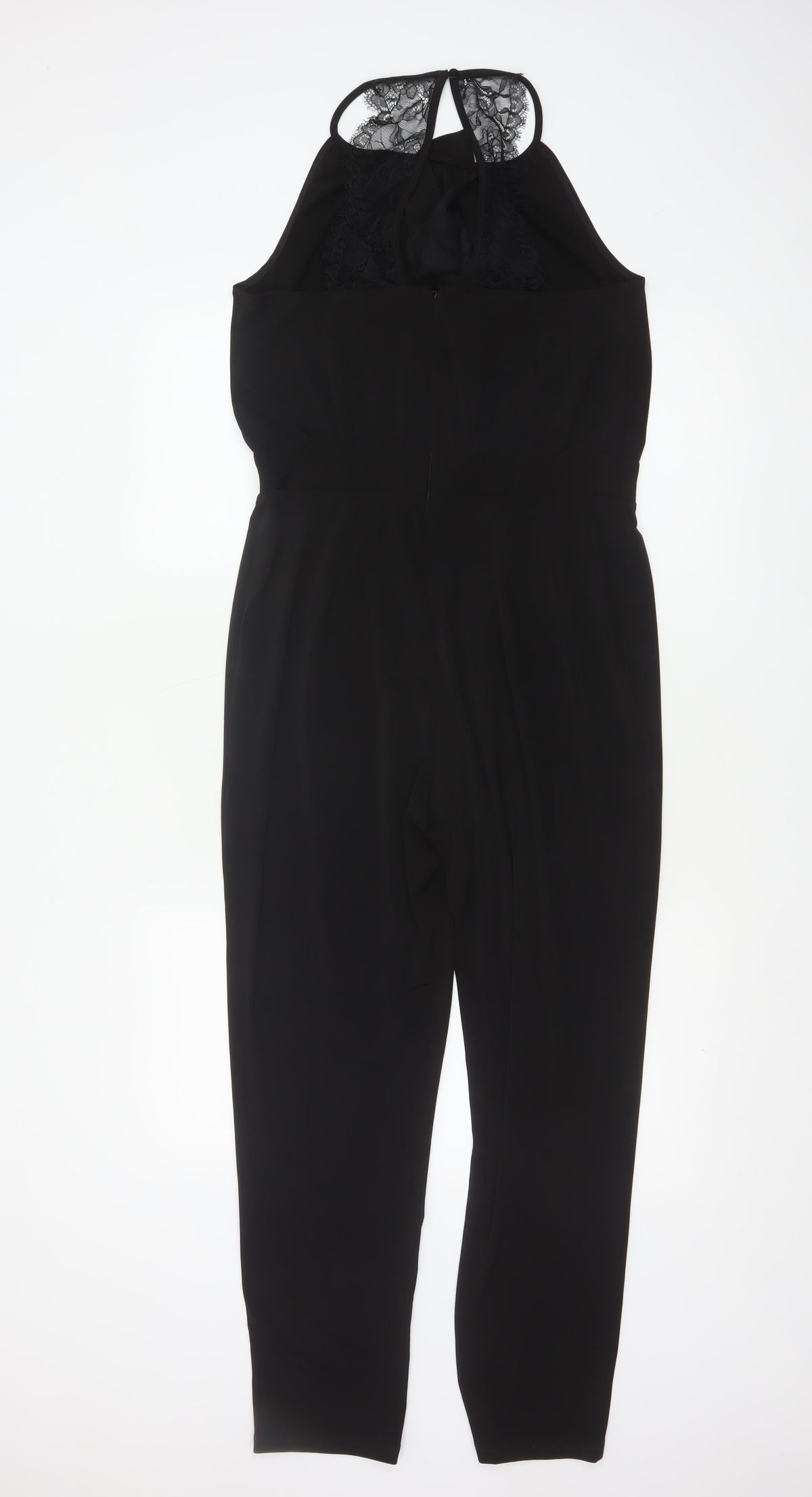 Therapy London Women’s Black Size 10 Lace Halter Jumpsuit