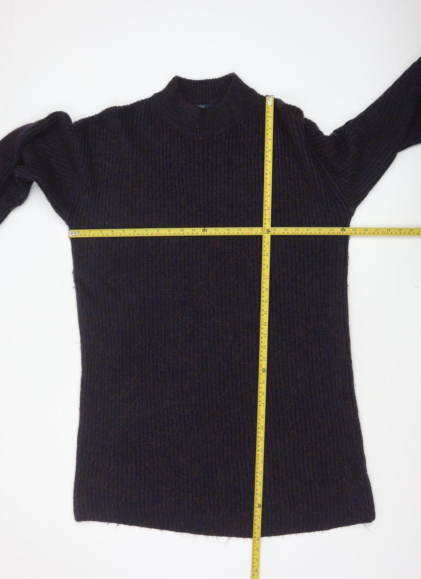 Next Women’s Navy Blue UK 22 V-Neck Long Sleeve Knit Jumper