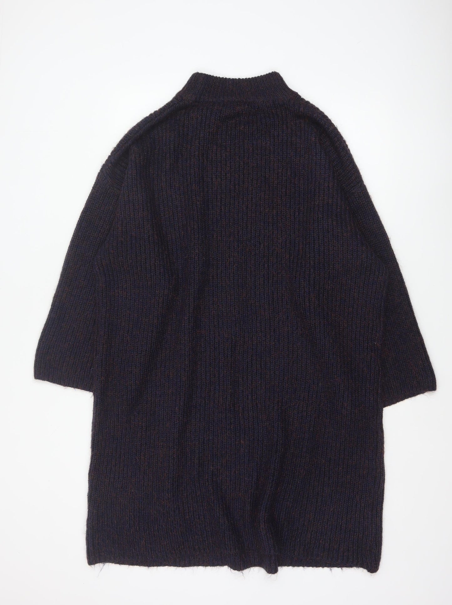Next Women’s Navy Blue UK 22 V-Neck Long Sleeve Knit Jumper
