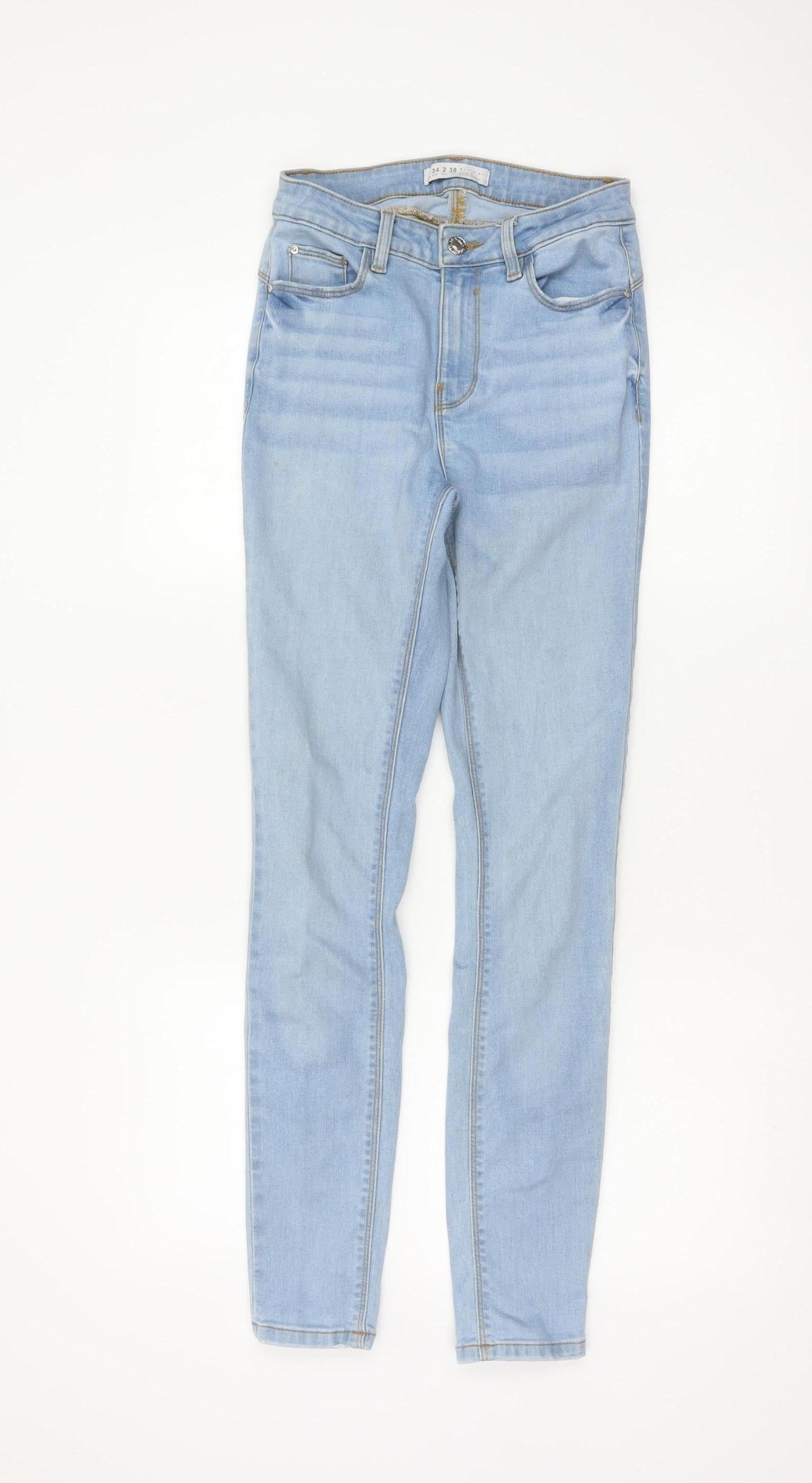 Denim Co Women Blue UK 6 Slim Skinny Light Wash Jeans