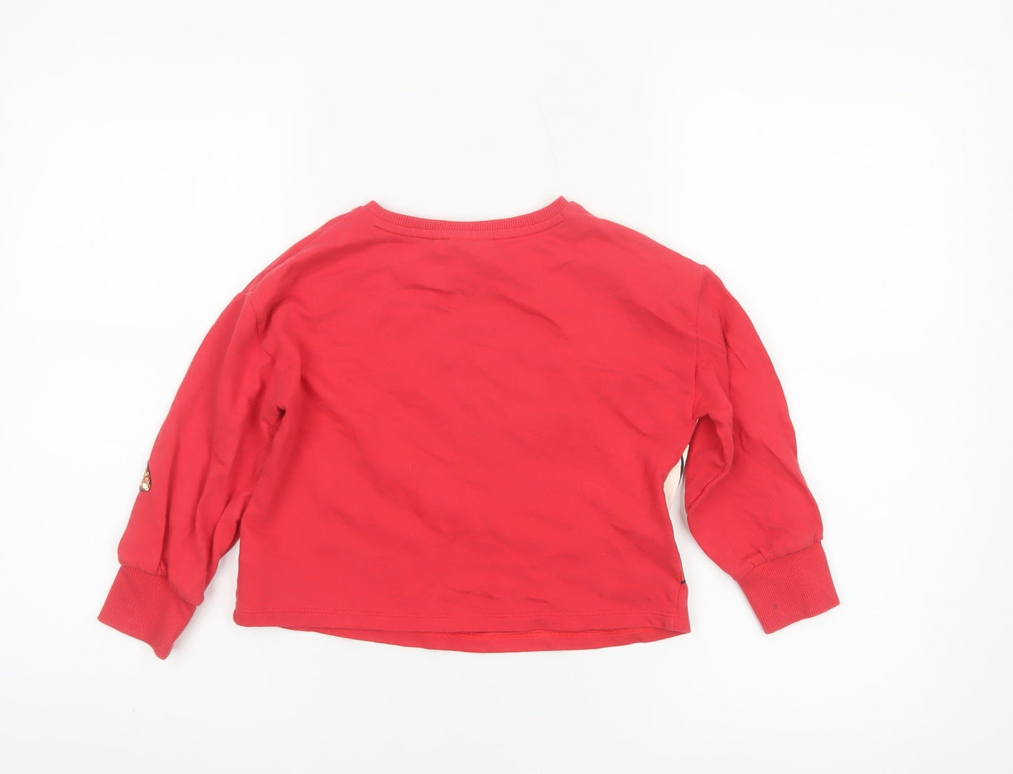 Next Girls Red 5 Years Minnie Mouse Sequin Long Sleeve T-Shirt
