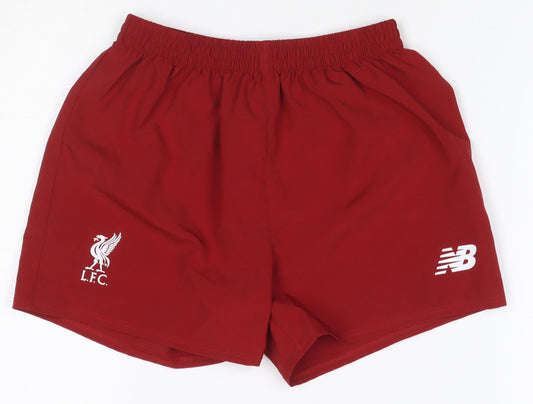 New Balance Boys Red 6-7 Years Athletic Liverpool FC Football Shorts