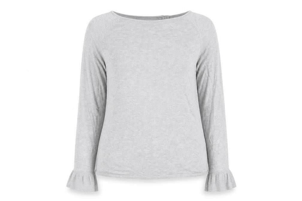 Marks & Spencer Women Grey UK 14 Button Cardigan Flared Sleeve