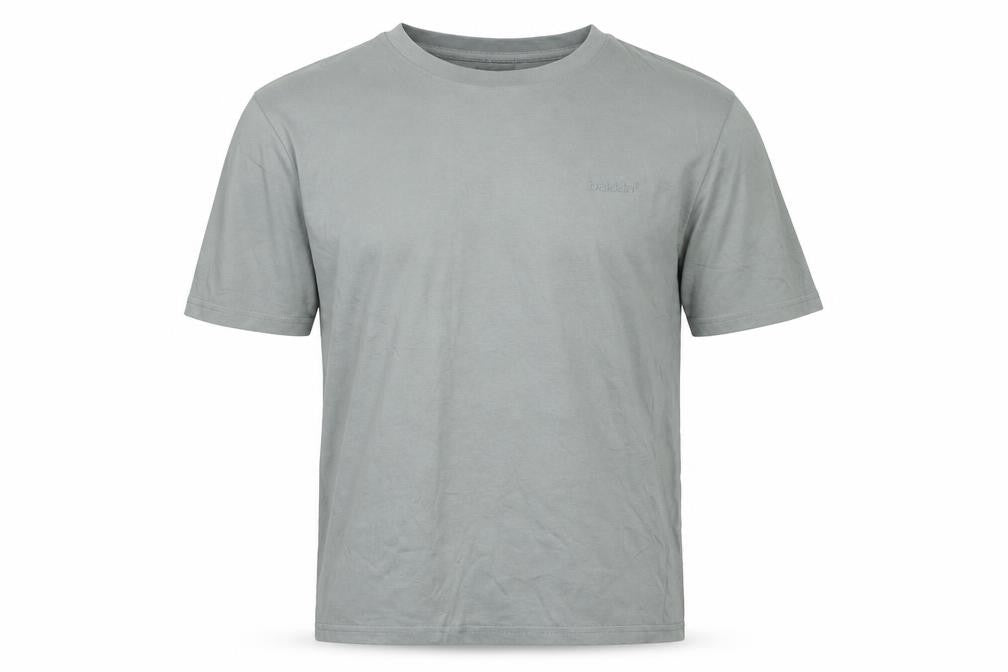 Bekkin Unisex Adults Grey M Basic Crew Neck Short Sleeve T-Shirt