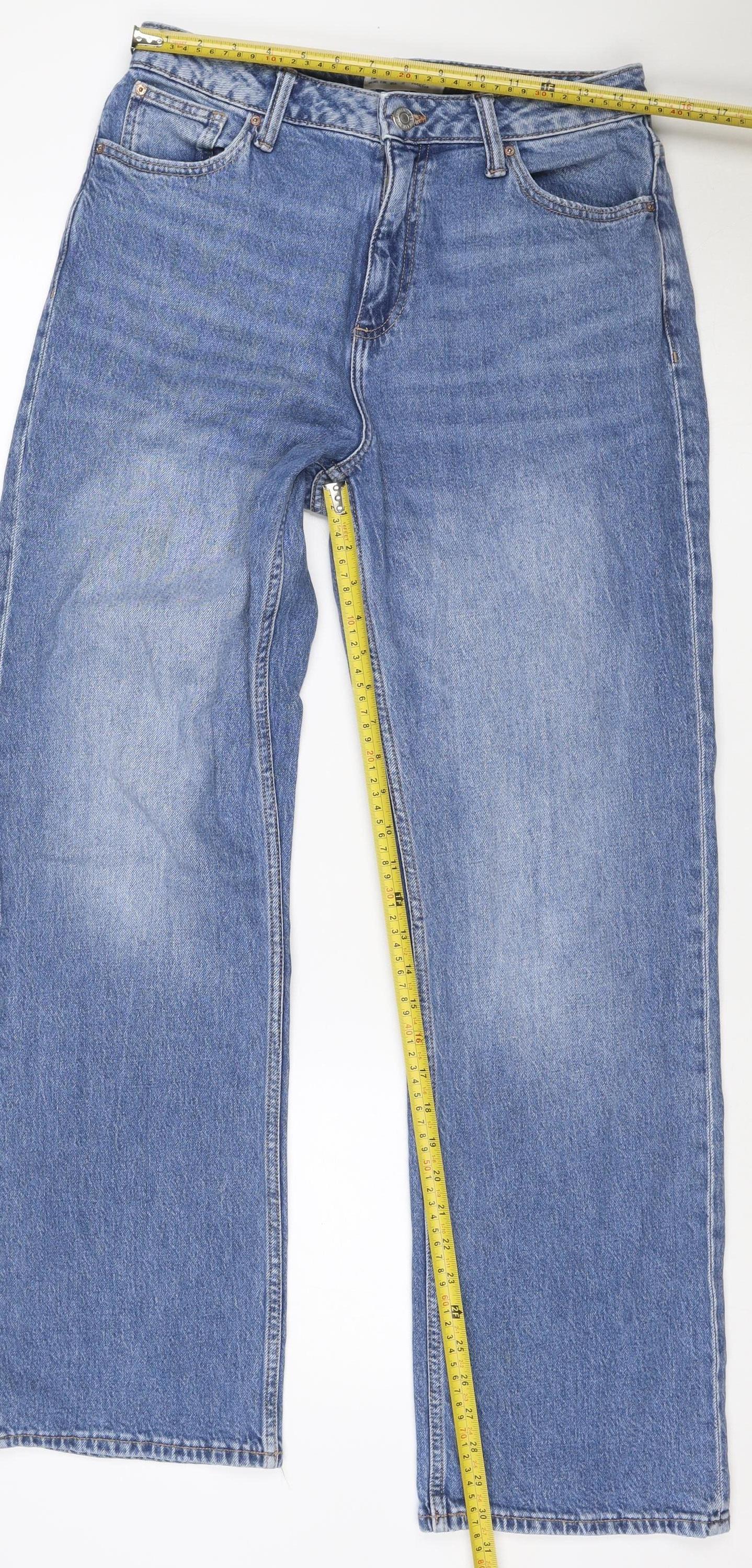 Denim Co. Women’s Blue UK 12 Bootcut Stretch Jeans Mid Rise