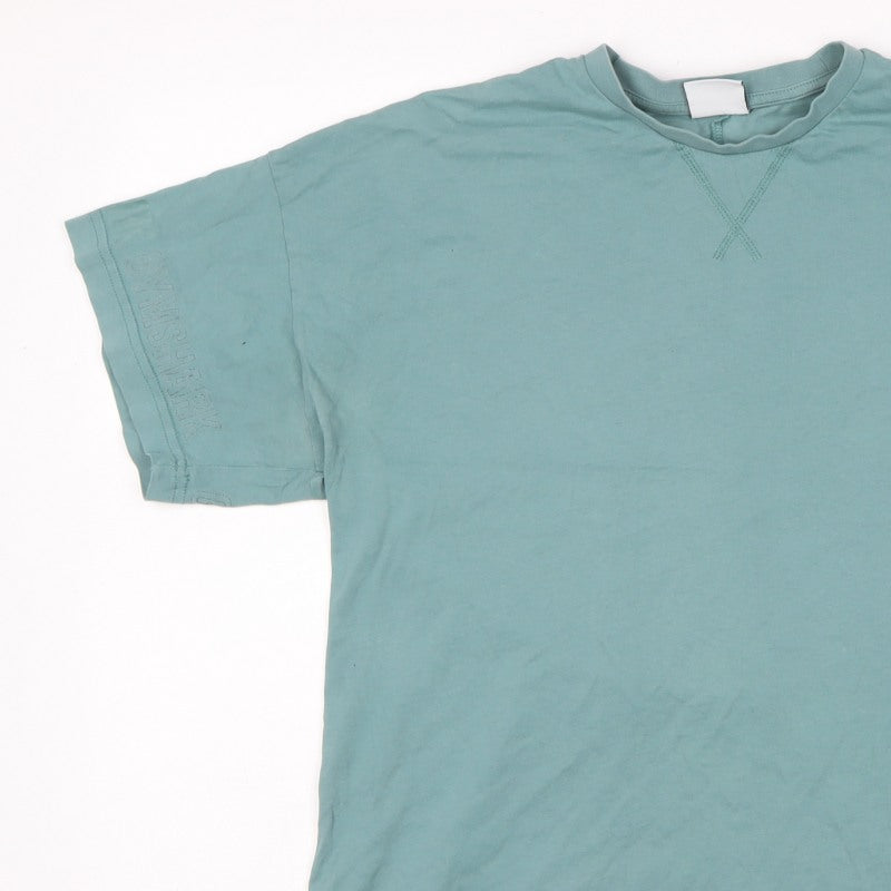 Additional view of Gymshark Men's Green, size S, Logo Sleeve Crew Neck Short Sleeve T-Shirt