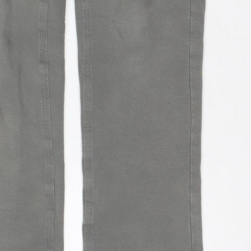 iDO Teens Grey Size 32 Straight Jeans 5-Pocket Mid Rise