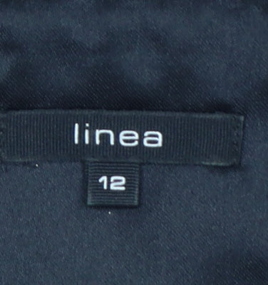 Linea Women’s Black Polka Dot Jacquard Sheath Dress UK 12