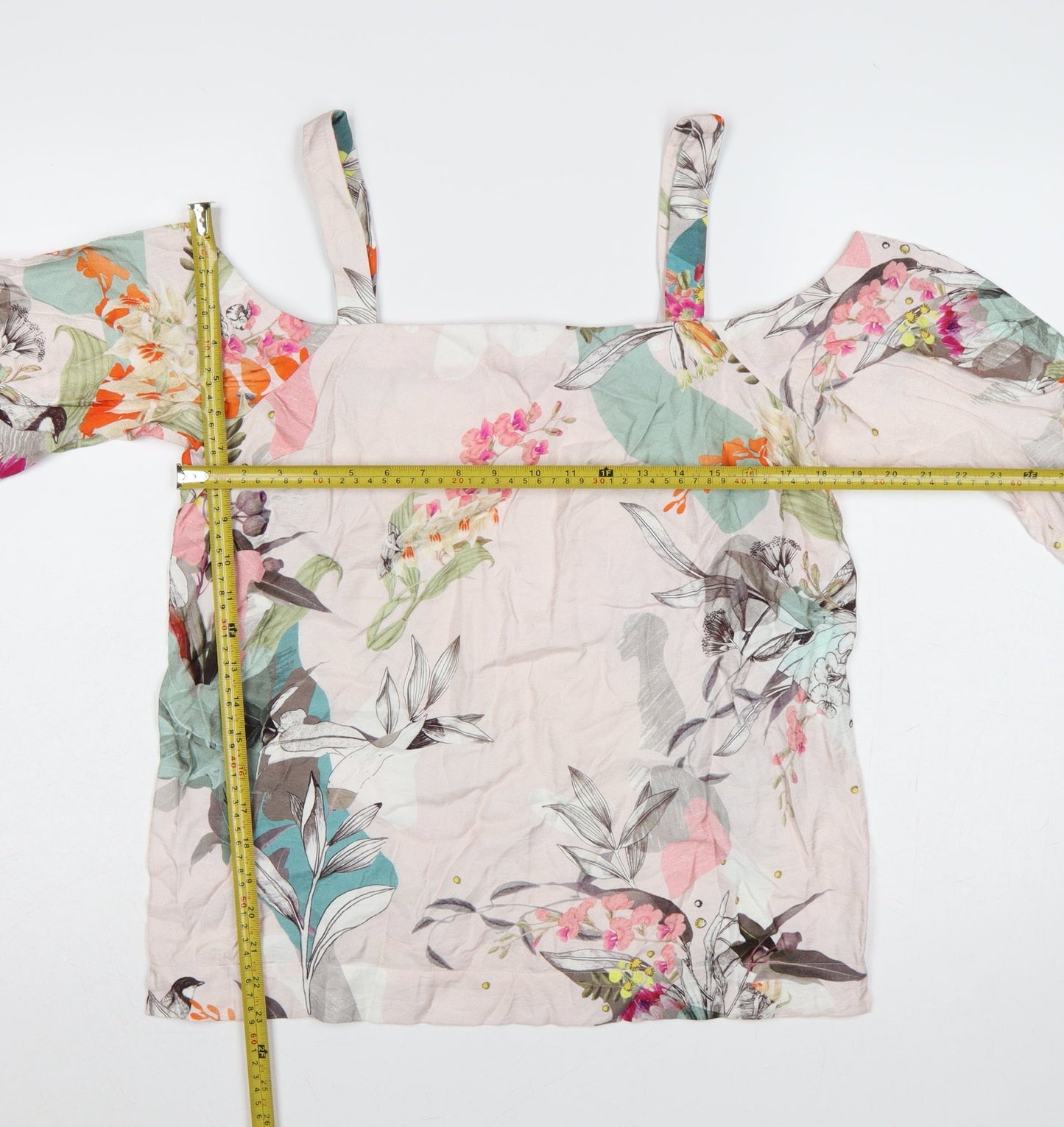 Next Women’s Multicoloured Floral Cold Shoulder Camisole Blouse UK 12