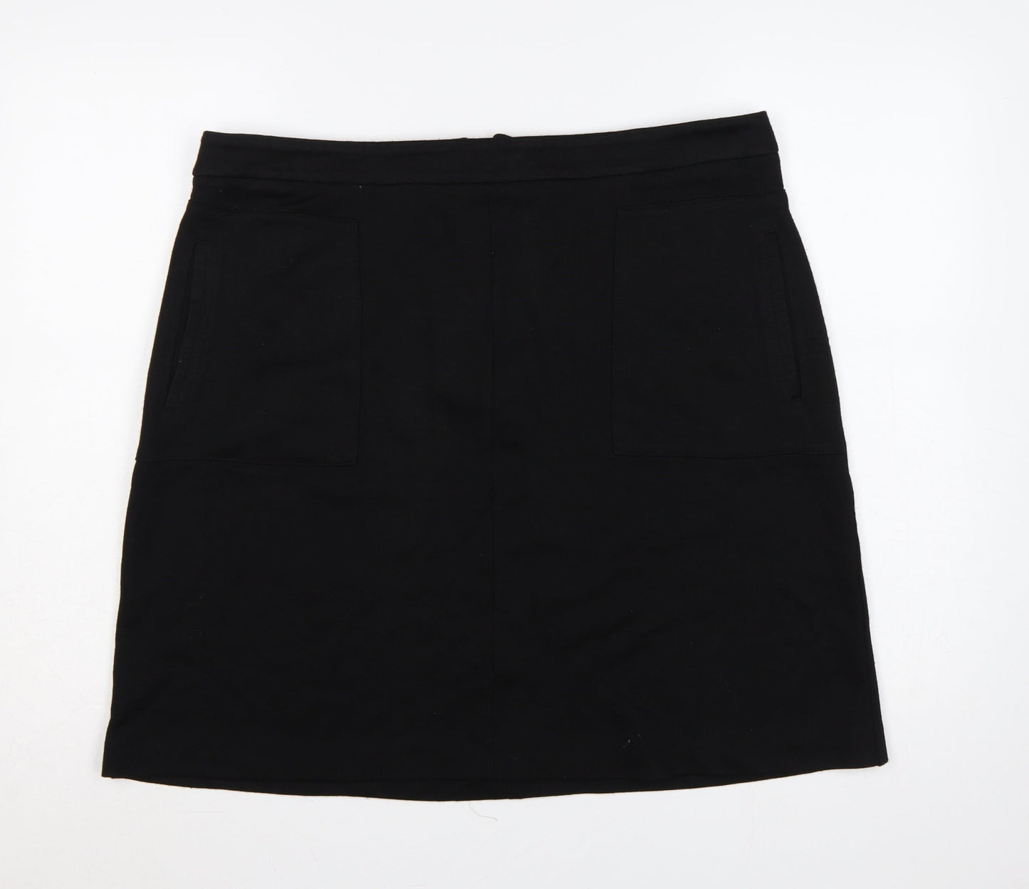 Roman Women Black Size 20 Knee Length Pencil Skirt Pockets Zip