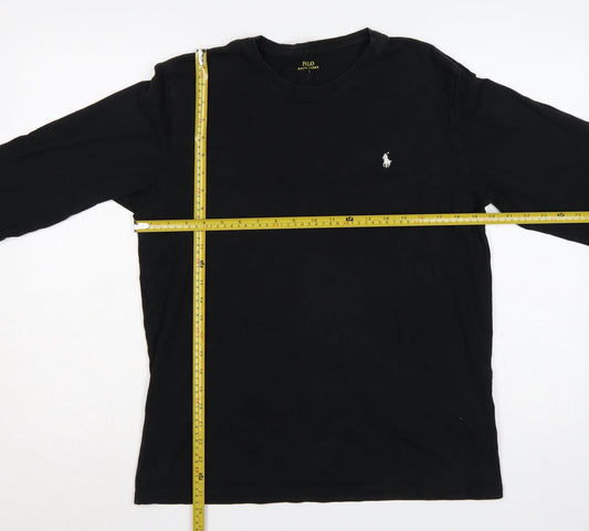 Polo Ralph Lauren Men’s Black L Long Sleeve Crew Neck Logo T-Shirt