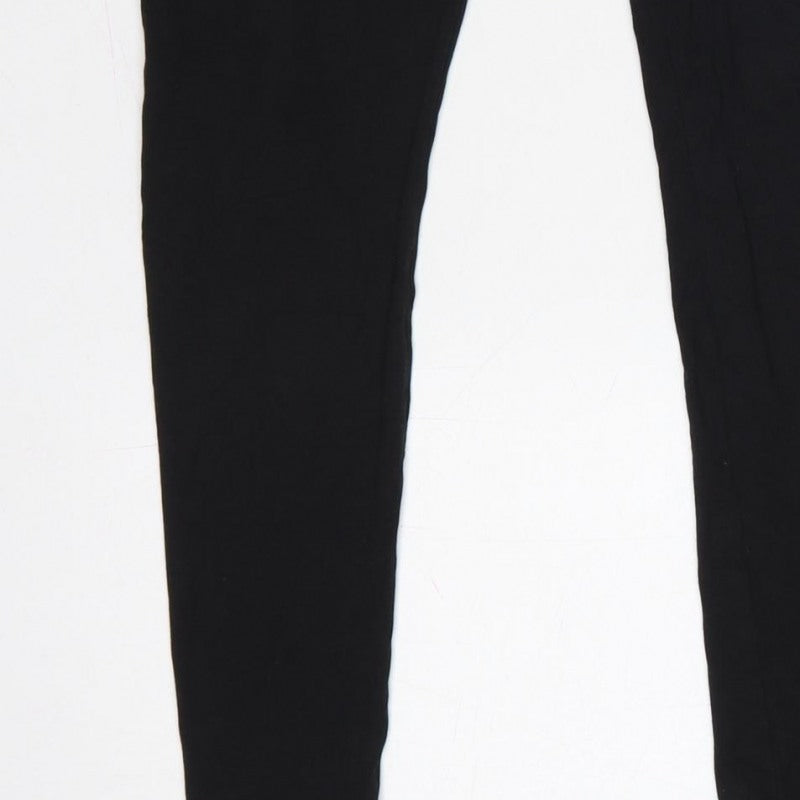 Puma Women’s Black M Logo Print Skinny Gym Training Leggings