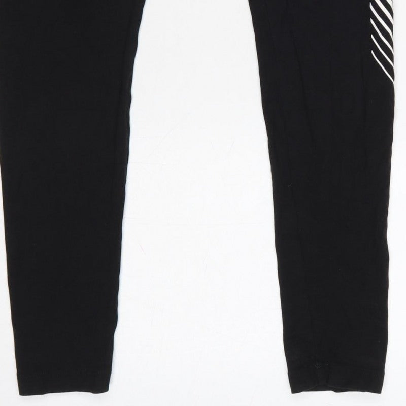 Puma Women’s Black M Logo Print Skinny Gym Training Leggings
