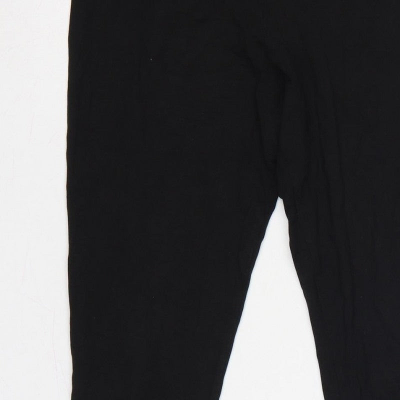 Puma Women’s Black M Logo Print Skinny Gym Training Leggings