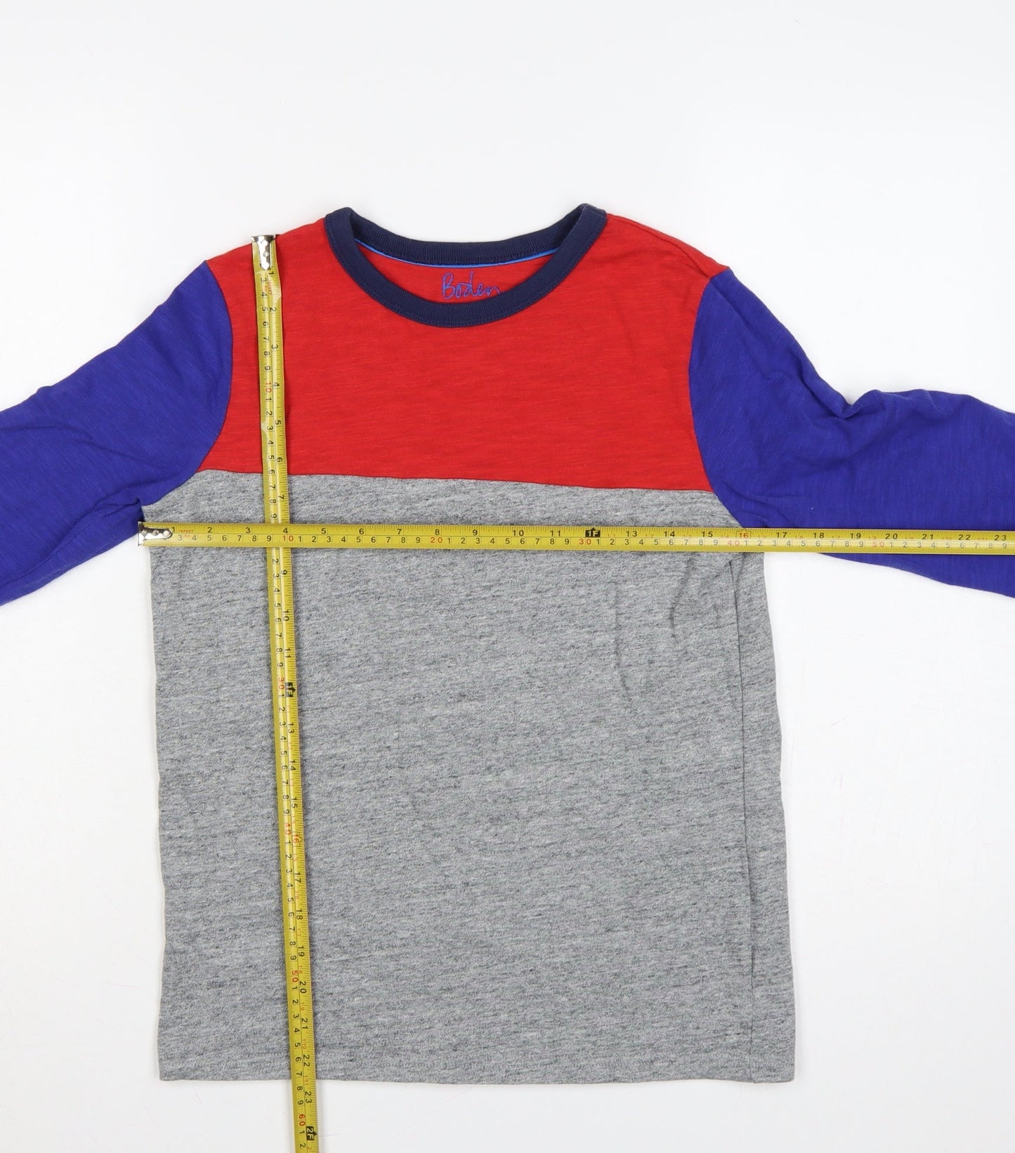 Boden Boys Multicoloured 11-12 Years Basic Long Sleeve T-Shirt