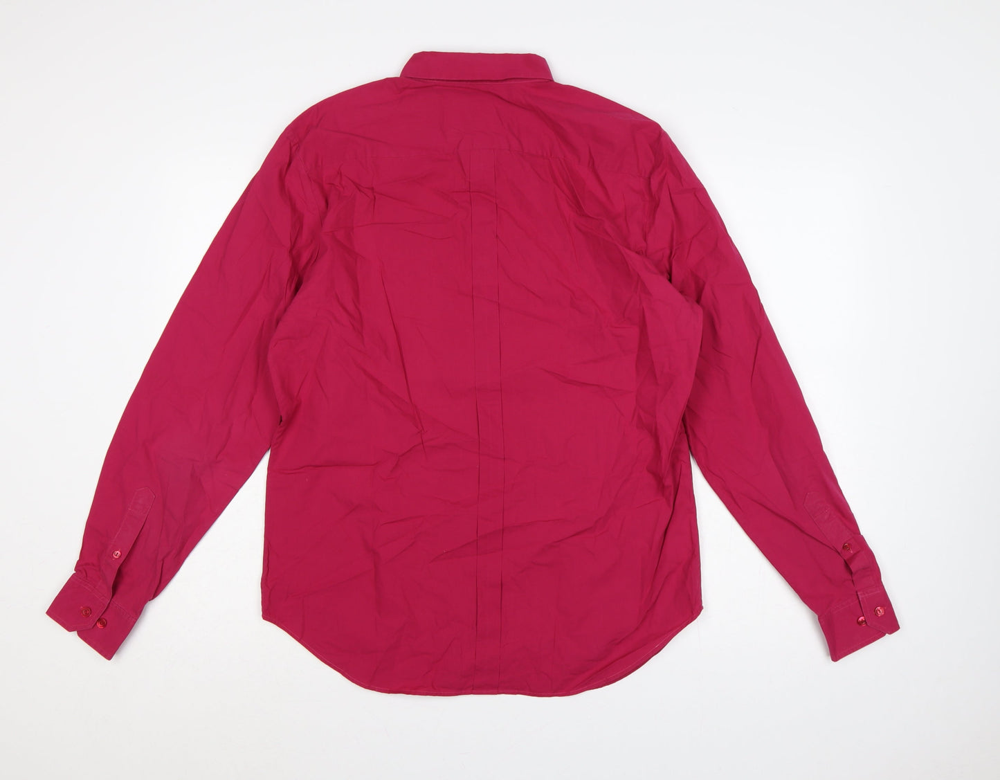 Fred Perry x Raf Simons Men's Pink L Button-Down Cotton Shirt
