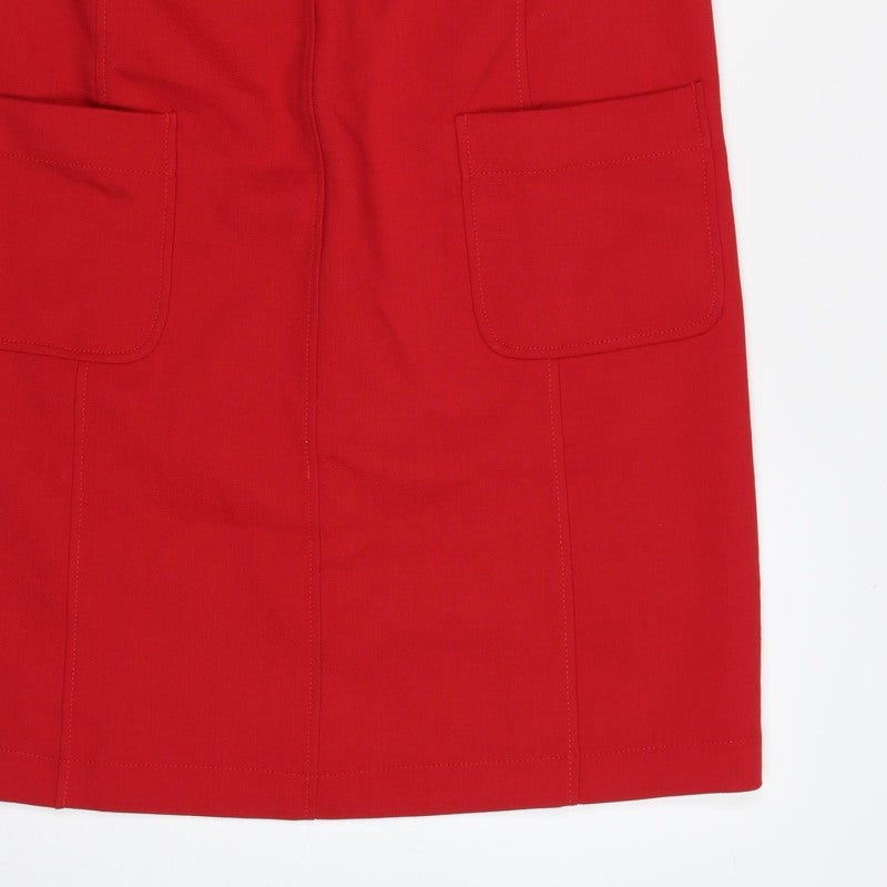Boden Women Red UK 14 Sleeveless Shift Dress Pockets Zip