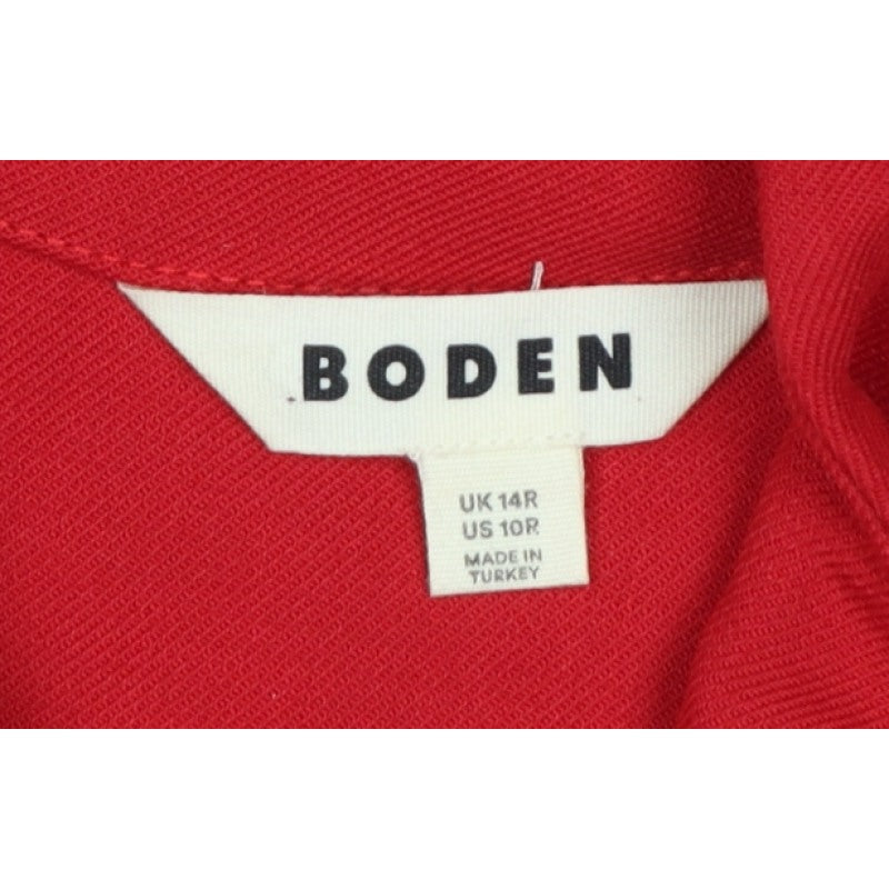 Boden Women Red UK 14 Sleeveless Shift Dress Pockets Zip